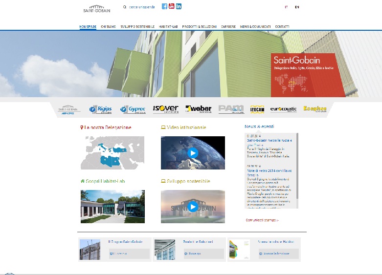 Saint-Gobain/Online il nuovo portale