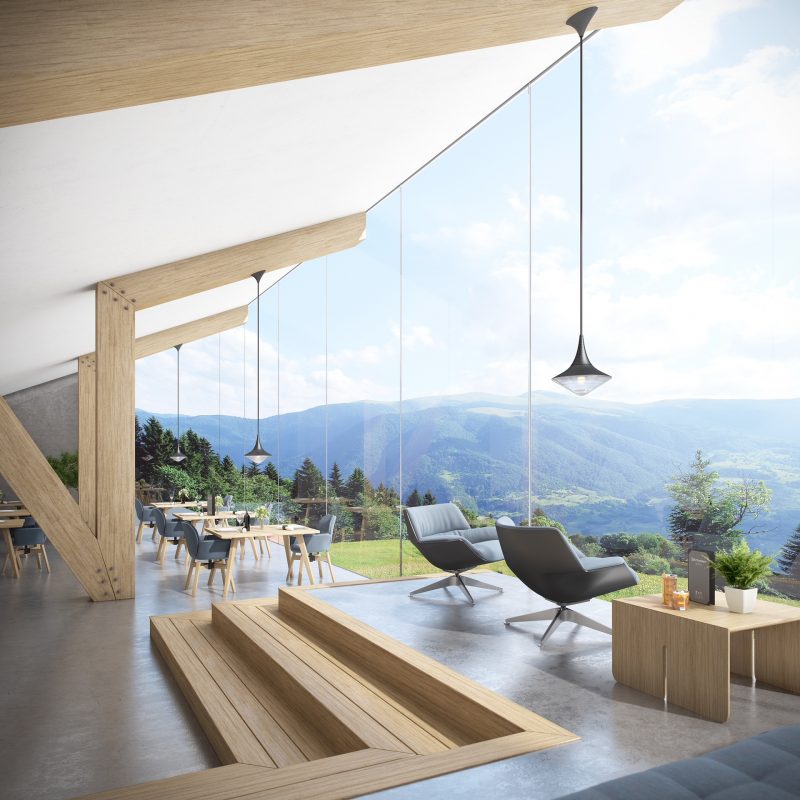 Trasparenza e design per Thermobel Scena di AGC