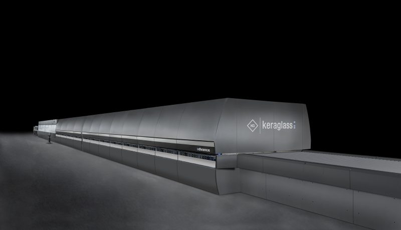 Advance di Keraglass, forno continuo per la tempra del vetro piano