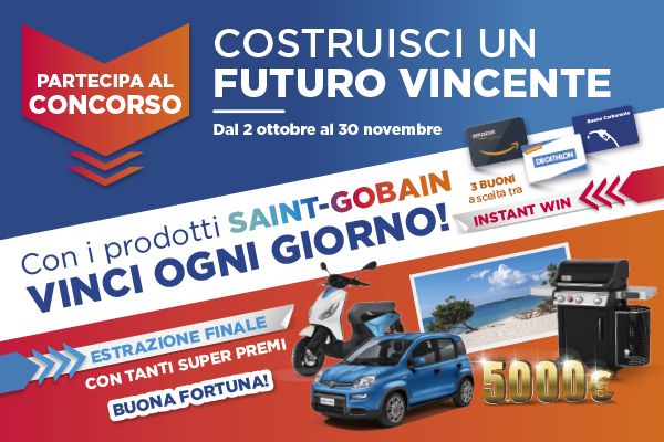 Saint-Gobain Italia lancia il concorso a premi “Costruisci un futuro vincente”