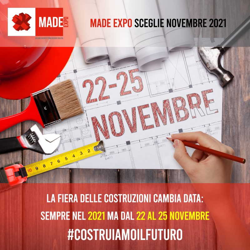 Made expo cambia data, si terrà a novembre