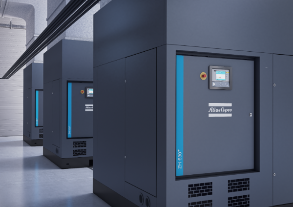 Compressori Atlas Copco Oil-free ZH: produttività sostenibile per l’industria del vetro