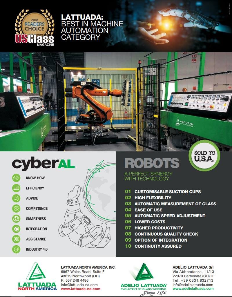 Lattuada riceve il premio USGlass Readers’ Choice Award